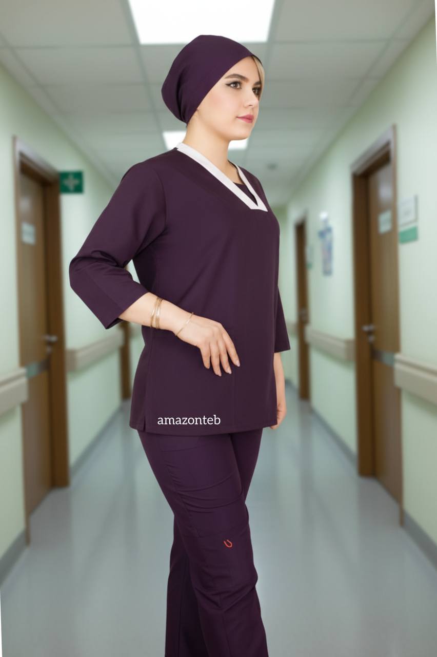 ست اسکراب شلوار مدل ارکیده