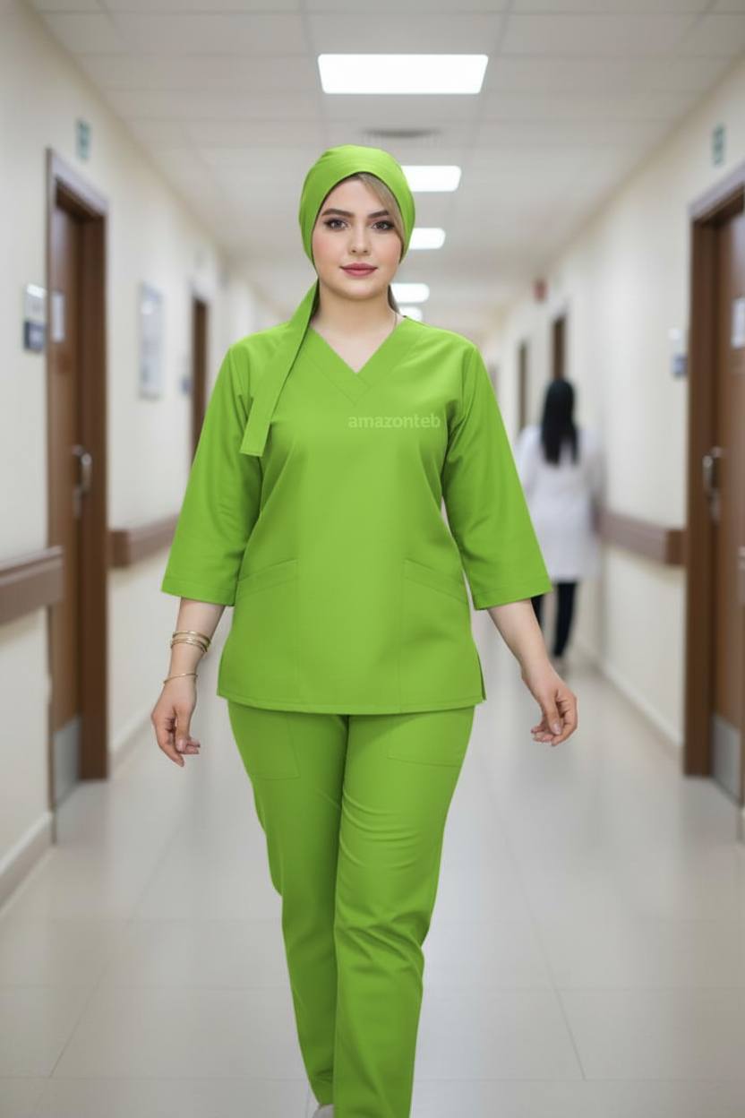 ست اسکراب زنانه لاکراکش مدل آیسا