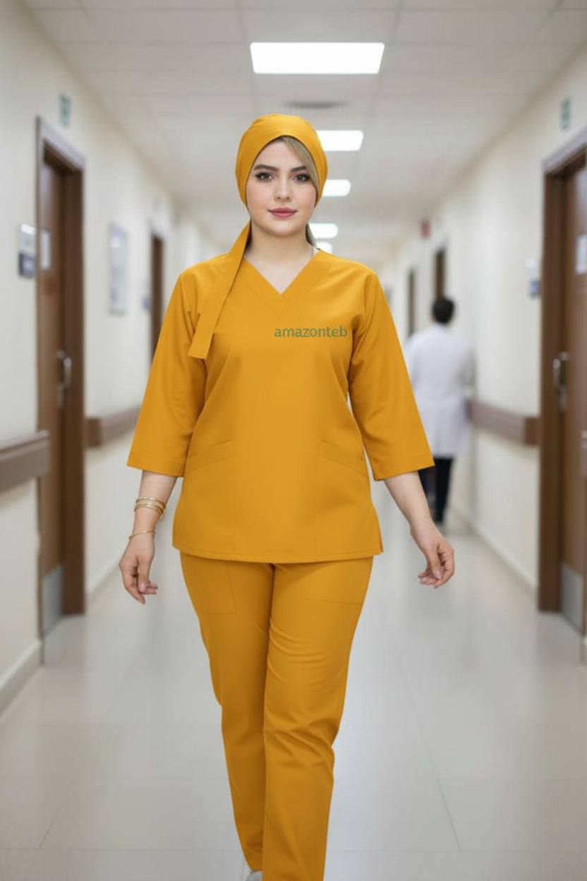 ست اسکراب زنانه آیسا از جنس لاکراکش